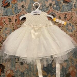 Purple Rose Cream Baby Dress